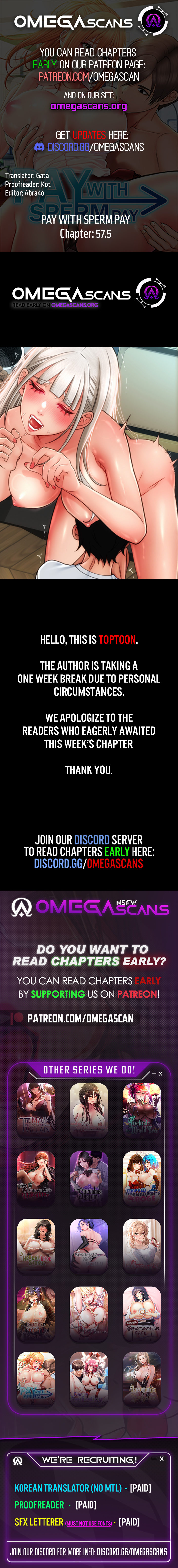 Pay with Sperm Pay Chapter 57.5 - Page 1
