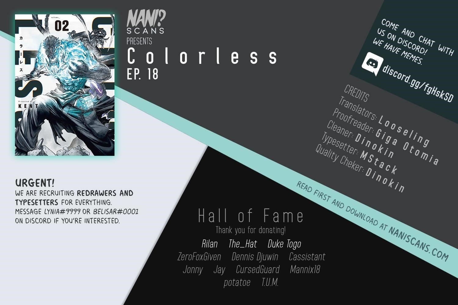 Colorless Chapter 18 - Page 1