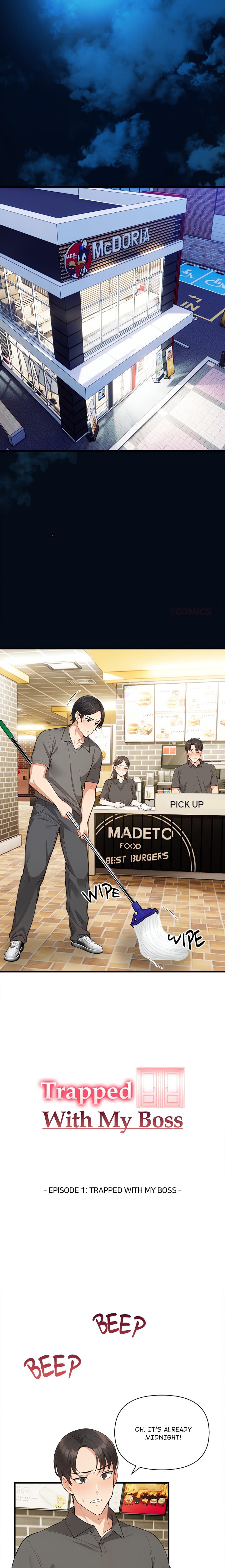 Trapped With My Boss Chapter 1 - Page 1