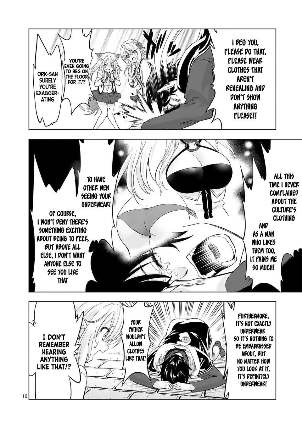 Shijou Saikyou Orc-san no Tanoshii Tanetsuke Harem Zukuri Chapter 113.1 - Page 10