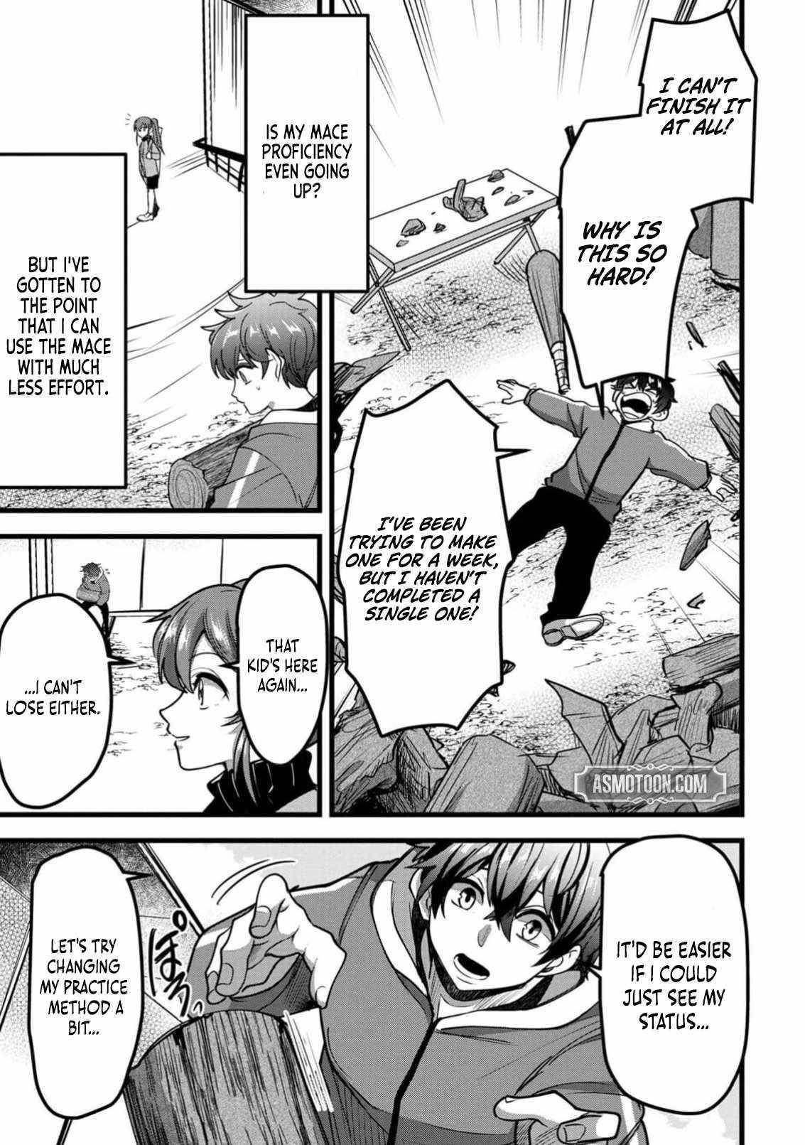 Reincarnation of the Online Game Addict ~ I Can’t Use the Overpowered Fists That Made Me the Fist King, so Now I Swing a Club for Eight Hours a Day Chapter 1 - Page 44